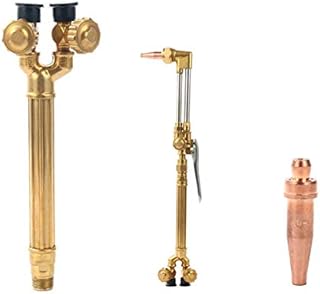 8MILELAKE Cutting Torch Oxy/Acetylene Welding Kit, Medium Duty Oxygen/Acetylene Cutting, Victor Style CA1350 cutting attachment, 100FC torch handle