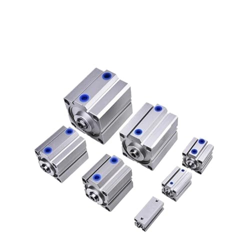 Cilindro neumático SDA de acero inoxidable con doble acción para automatización 5
