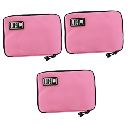 Organizador electrónico impermeable de 3 piezas para cables y accesorios