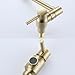 RANDOM Brushed Gold Pot Filler Over Stove Faucet Brass Wall Mount Folding Kitchen Sink Faucet Double Joint Swing Arms.RD-81916-BG