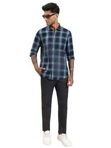 Pantalon stretch coton coupe droite noir finition devant plat soignée - 4