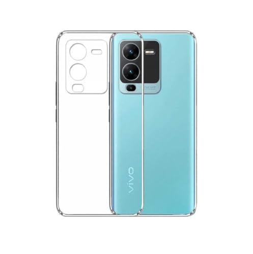 Image of COVERBLACK Rubber Silicone Back Cover for vivo V25 Pro 5G - Transparent