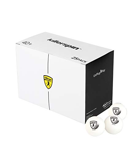 Killerspin Unisex's 4-Star 40+ Ping Pong Balls Table Tennis, white, one size