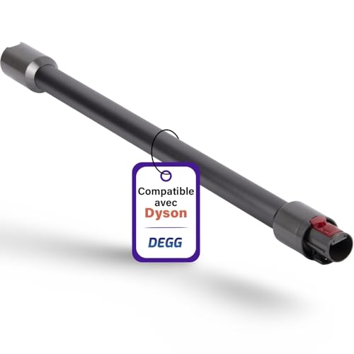 DEGG Tube télescopique - Compatible avec aspirateurs Dyson V7, V8, V10, V11 et V15, Tube d’extension 32mm, Tube d’aspiration Pièces de rechange,...