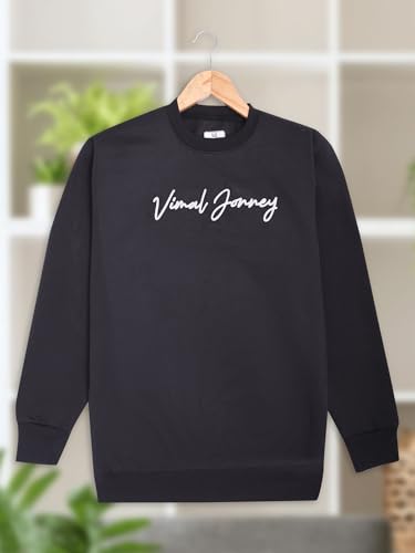 Image of Mack Jonney Fleece Regular Fit Printed Round Neck Sweatshirt for Men-MACK639320