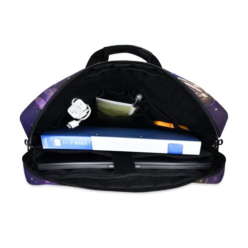 Estuche maletín para portátil mariposa morado 13-15.6" miniatura 6