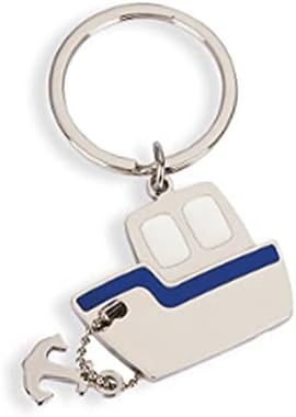 ARFUKA Keychain Anchor Ship Pendant Keyring Mental Key Chain, Christmas/Birthday Gift for Men and Women image 2
