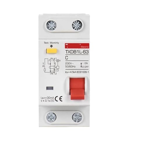 Disjoncteur différentiel 110V 50A 30mA type AC protection surcharge tableau