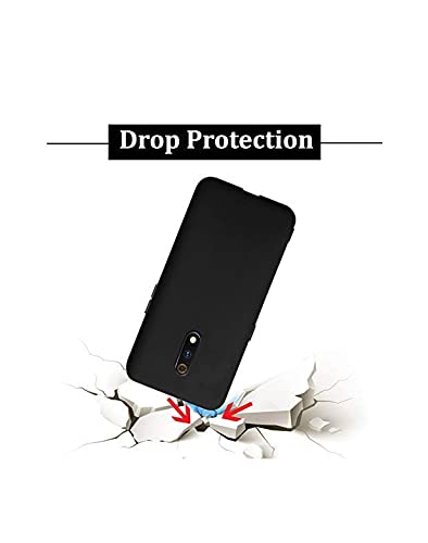 Image of Mobile Back Cover Case for Oppo K3 (Silicone Case|CameraProtection|Black SC1510)