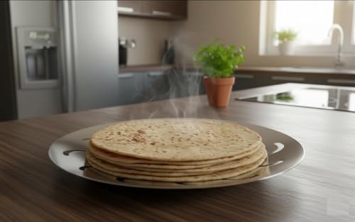 Image of Chapati Jali for Gas Stove, Phulka & Paratha Roaster, Rust-Proof Food Grade Steel Roti Maker Net Durable Kitchen Tawa Accessory (CHAPATI BASKET NO. 9 LOTUS)