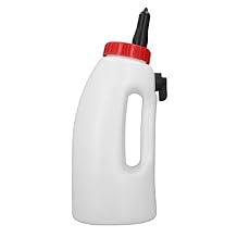 Calf Nursing Bottle, 4L Calf Milk Bottle New Born Cow Milk Feeder with Handle Farm Feeding Equipment