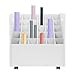 Blue Print Storage Organizer with Wheels, 30 Slots Mobile Blueprint Storage Rack Cart, Construction Plan Holder Roll Files Cart Map Poster Storage Cabinet for Office Home School, White