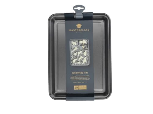 MasterClass Antihaft-Brownie-Pfanne mit PTFE-, PFOA- und BPA-freier Antihaftbeschichtung, robuster 1 mm dicker Kohlenstoffstahl… – Ansicht 2