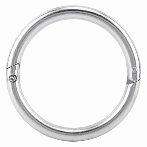Qudinip Stainless Steel Bull Nose Ring Proof Automatic Locking Cattle Nose Ring for Farmers and Veterinarians (M)