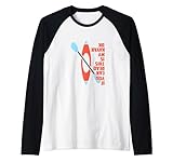divertente capsized kayak t-shirt sottosopra testo kayak maglia con maniche raglan