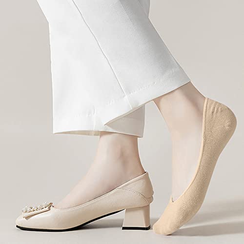 Invisible Socks Women - 3 Pairs No Show Ladies Non Slip Ankle Cotton Socks for Sneaker Loafers3