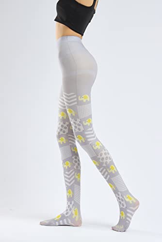 Sahabowi Women's Sheer Tights, Digital Print Designs Stockings4
