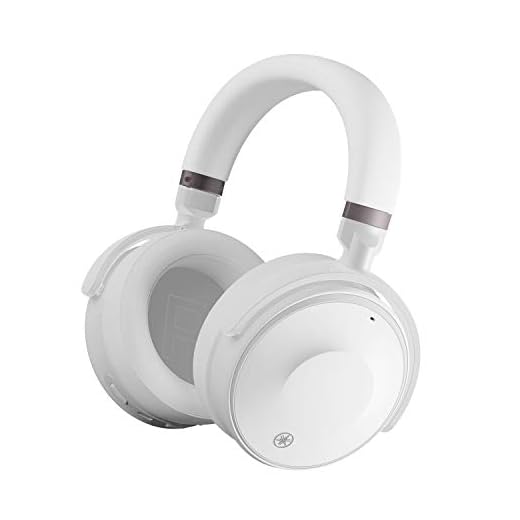 Yamaha YH-E700A Cuffie Over-Ear Wireless Bluetooth, Cuffie Senza Fili con Cancellazione Attiva Avanzata del Rumore, 35h di Autonomia, Chiamate e Assistenza vocale a Mani Libere, Bianco