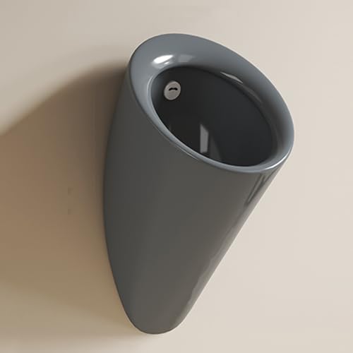 Urinario de cerámica gris de pared con sensor automático para proyectos comerciales