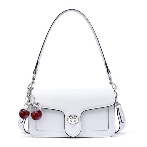 Purses for Women Trendy Crossbody Bags Leather Designer Handbags Travel Shoulder Cherry Bags Charm with 2 Straps