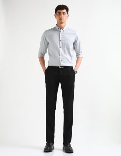 Image of Arrow Mens Black Pants ARAEOTR1875 30
