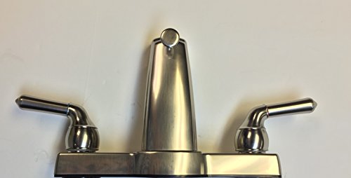 Stonecrest Dual Control 8" Non-Metallic Tub/Shower Diverter With Tea-Pot Style Handles, Brushed Nickel Finish #TOP3