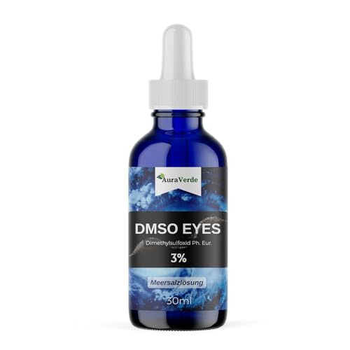 DMSO EYES - 3% Tropfen | Meersalz Lösung + Dimethylsulfoxid Ph. Eur. 99 9% | Isotonisch | Ultra Premium | Made in Germany | 30ml