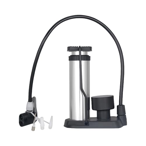 Inflador de neumáticos de pie con manómetro para bicicleta de montaña 6