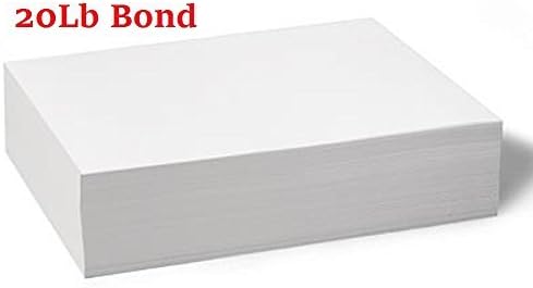 Half Letter Size Paper 5.5" x 8.5" 20lb Plain Paper - 500 Sheets