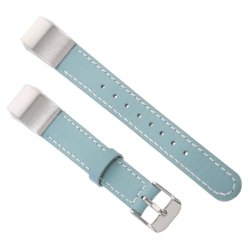 Correa de cuero WOONEKY con grabado sencillo y elegante para reloj de pulsera