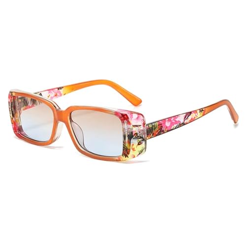 Lunettes de soleil punk pour femmes avec verres dégradés multicolores