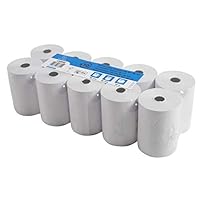 Exacompta - Ref. 43706E - Set van 5 thermische rollen voor kassa's - breedte 80 mm x diameter 70 mm - kern 12 mm - 1 thermische vouw 48g/m² BPA-vrij - Lengte ( /- 2m) : 72 m - Wit : Exacompta