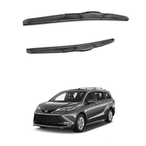 Image of Oshotto Frameless (O.E.M Type) Replacement Wiper Blades Compatible with Toyota Sienna (24 inch / 18 inch)