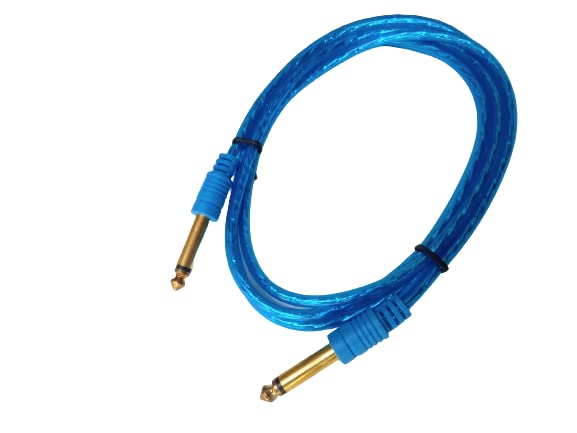 6.35 Male to Male Stereo AUX Mono Jack Audio Cable for Guitar (Green, 1.5 m)-image-44