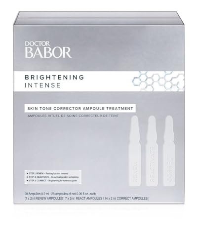 DOCTOR BABOR Skin Tone Corrector Ampoule Treatment, 28 Tage Intensiv Ampullen-Kur zur Reduzierung von Pigmenten, zur Aufhellung der Haut, 28 x 2 ml