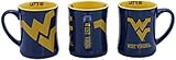 RFSJ West Virginia Mountaineers Ceramic 16 oz Relief (3D) Mug, Blue