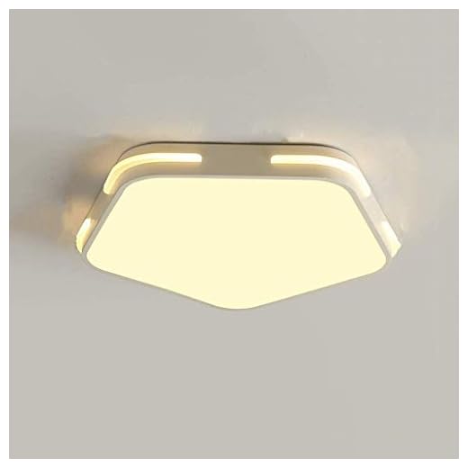 XYZMDJ Stor 50-tals modern infälld montering taklampa, gräddfärgat tyg skugga rund glasdiffusor, kopparbronsfinish (storlek: 40 x 5 cm)