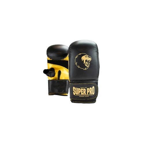 Super Pro Combat Gear Victor Gants de sac de boxe Noir/Or Extra Small