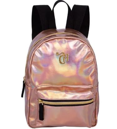 Mini Mochila Capricho Dourada em PU, 21x5 cm