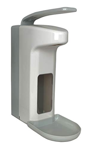 meddax Wandspender aus Kunststoff mit Tropfschale 500 ml Seifenspender Desinfektionsspender Cover
