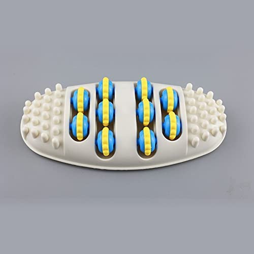 MURTISIDDH Dual Foot Massager Roller Portable Healthy Oval Rolling Wheel Foot Massager Relieve Plantar Fasciitis, Heel, Foot Arch Pain Acupressure/Reflexology Tool