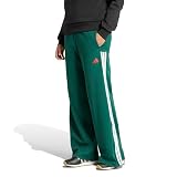 adidas Women's House of Tiro Leg Pants, Team Dark Green/Better Scarlet/White, Medium