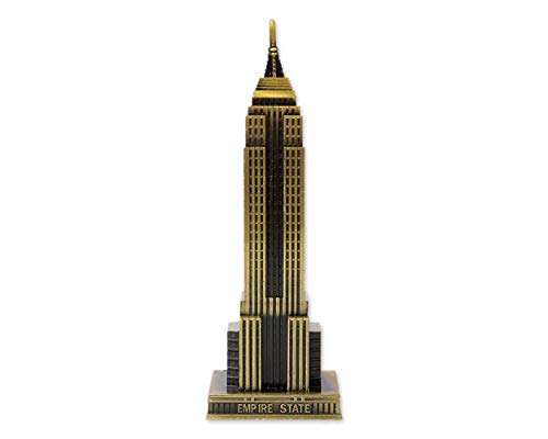SCSpecial Estatua del edificio Empire State de 18 centímetros de la ciudad de Nueva York recuerdos regalos para amigos aleación de zinc Empire State Building Figurita para decoración del hogar Cover