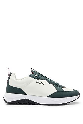 Image of HUGO Mens Running Style Mix Material Sneakers