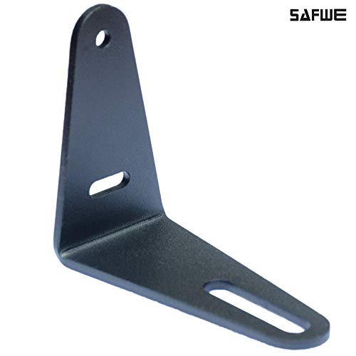 SAFWE® - ESM-04-2.1 Speaker Wall Mount Stand Bracket/Soundbar Wall Mount (100x100 mm) 4x4 inch 2 No's (Materiel : Steel/Color : Black) 8 31cNIPsaz6L