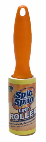 Spic and Span Kleen Maid 00883 Orange Sheet Lint Roller - 60 Sheets