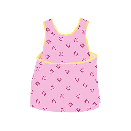 Tablier à linge avec grande poche rose pour éviter de se baisser en étendant