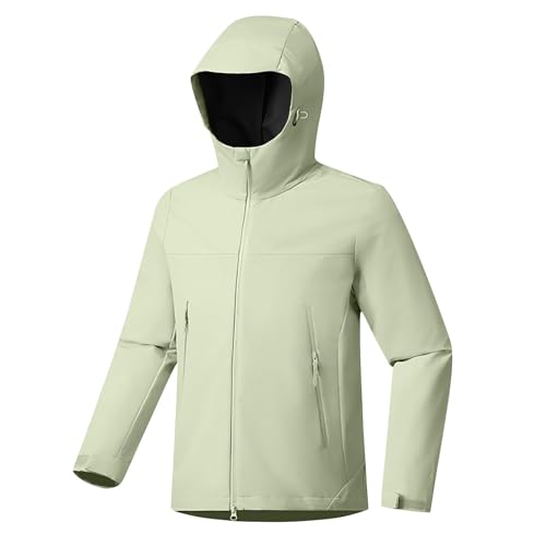 NUSGEAR Chaqueta Impermeable Mujer con Capucha Senderismo Abrigo Mujer Manga Larga Bolsillo Deportiva Chaqueta Color Sólido al Aire Libre Abrigo Running