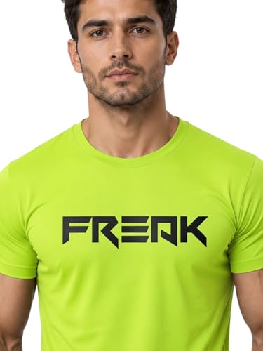 Image of 3Colours RGB Men's Gym Wear T-Shirt - Moisture-Wicking, Quick-Dry, Athletic Fit Workout Tee -Freak