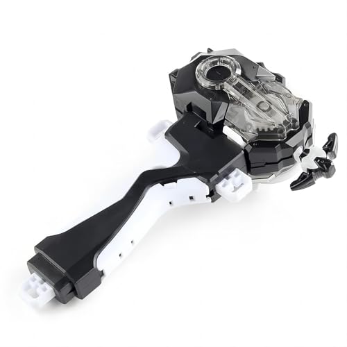 OBEST Burst Peonza Lanzador y Grip Set, B-184 Custom Bley Launcher de LR Doble Dirección de Lzquierdo y Derecho para Juguete de Todos Peonzas